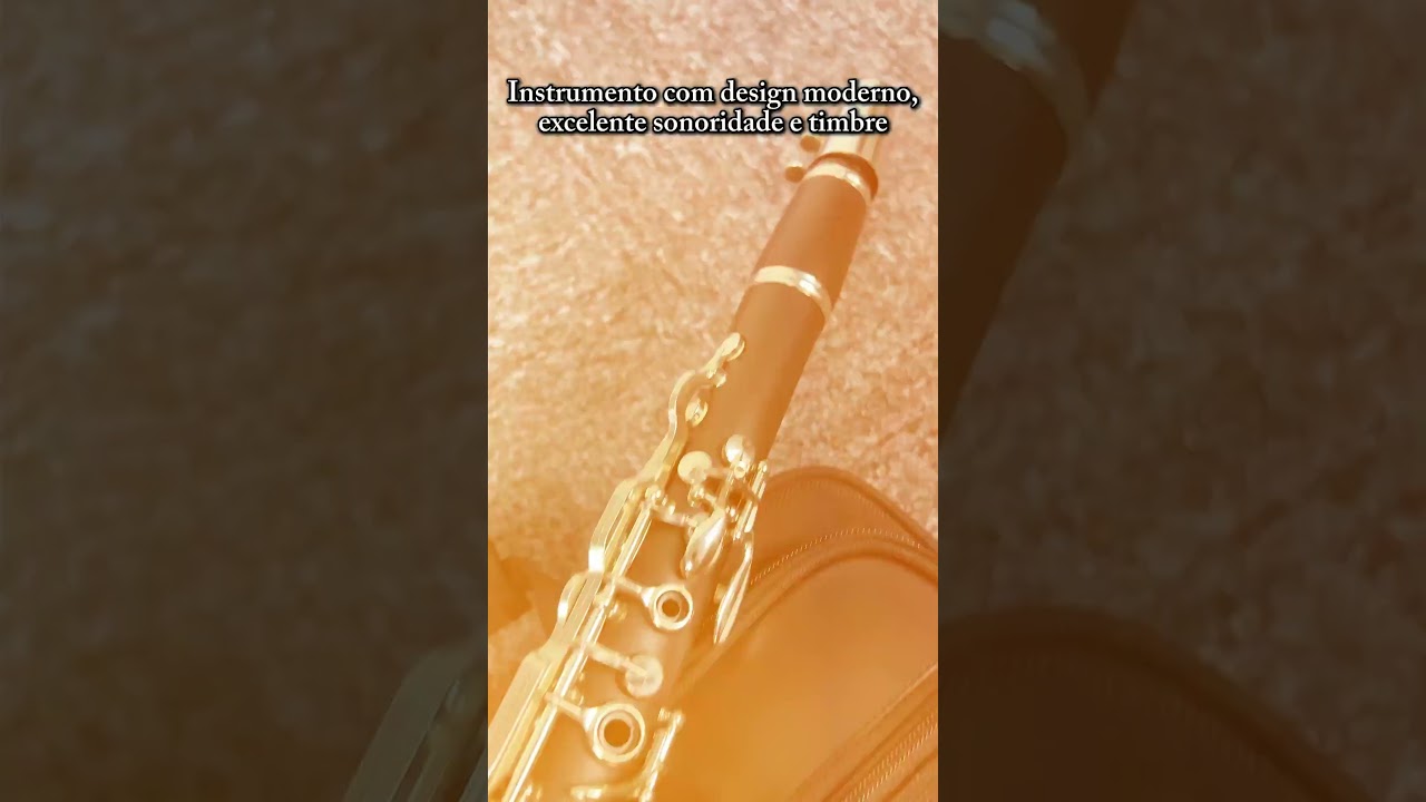 Clarinete Sib 17 Chaves Niqueladas Corpo Resina ABS c/ Estojo e