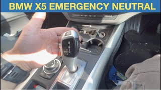 How to put BMW X5 Auto into Neutral