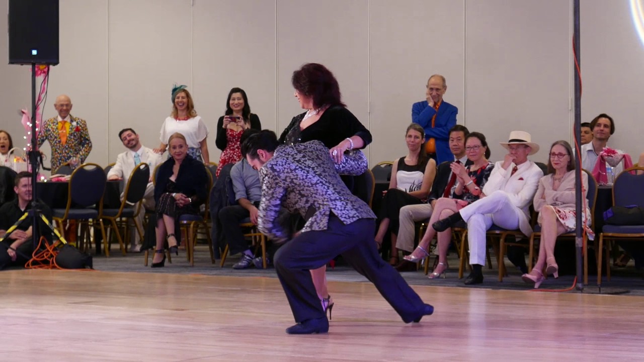 Leonardo Sardella and Graciela González at Nora's Tango Week 2017 June 30 Salsa Demo 3/4