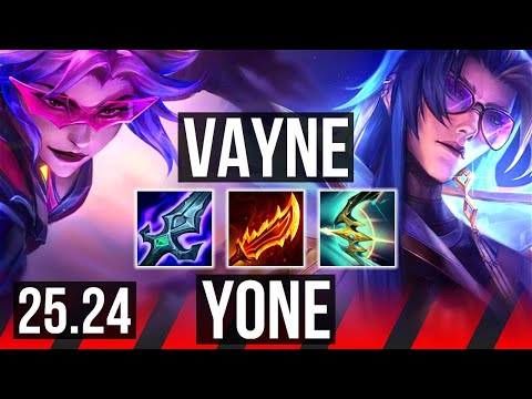 VAYNE vs YONE (TOP) | 46K damage | KR Diamond | 25.24