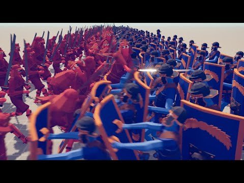 [500x BATTLE] SAMURAI vs SHIELD BEARERS  - Totally Accurate Battle Simulator