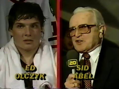 Sid Abel Interviews Eddie Olczyk (WXON Apr. 11, 1985)