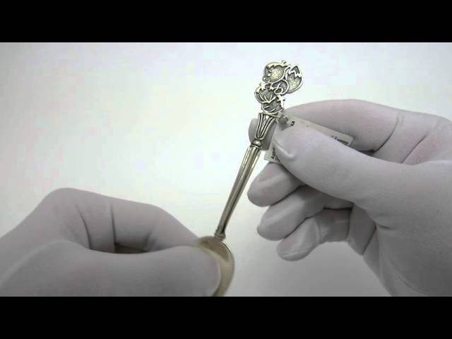 Серебряная ложка для ребёнка "Белка" 66лт Видеообзор