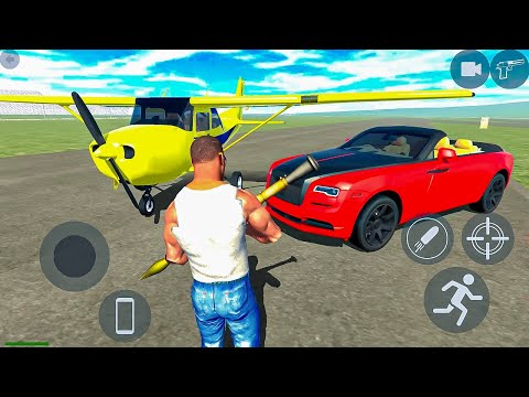 Indian Motorbike Rolls Royce Car and Cessna 172 Plane Open City Simulator - Android Gameplay