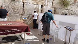 The Western Wall (Wailing Wall) - This place looks really different due to COVID-19 (Caneronvirus)