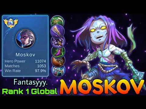 97.9% Win Rate Moskov with 11K Hero Power! - Top 1 Global Moskov by Fantasyyy. - Mobile Legends