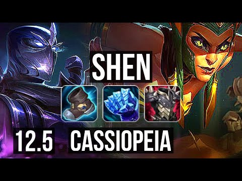 SHEN vs CASSIOPEIA (TOP) | 2.5M mastery, 900+ games, 3/3/17 | KR Diamond | 12.5