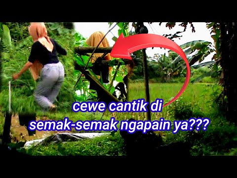 Tertangkap camera | cewe cantik mau b3rk3mb4ng biak di semak-semak