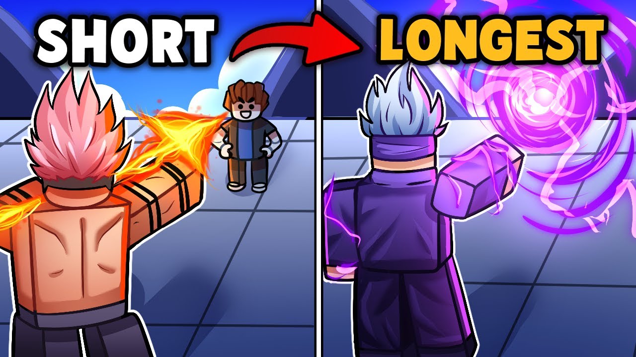 Shortest To Longest ATTACKS in Jujutsu Shenanigans