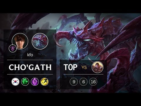Cho'Gath Top vs Jayce - KR Master Patch 9.5