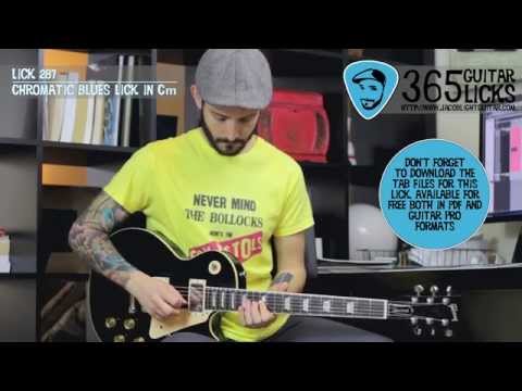 Lick 287/365 - Chromatic Blues Lick in Cm | 365 Guitar Licks Project