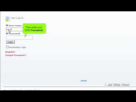 f How to login to DotNetNuke