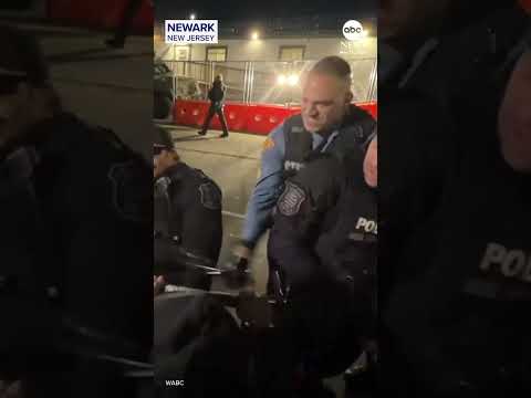 Protesters clash with police outside New Jersey detention facility