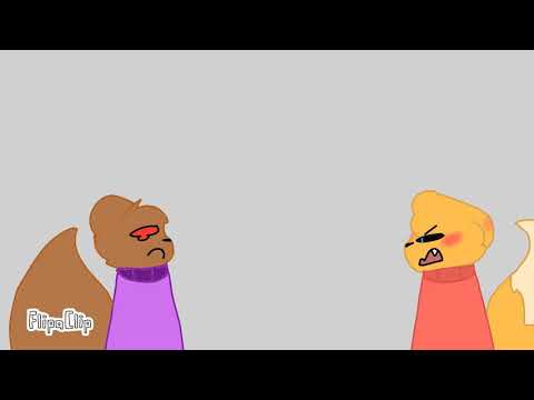 How doggy and foxy fight over skittles [Pretty Please Meme]