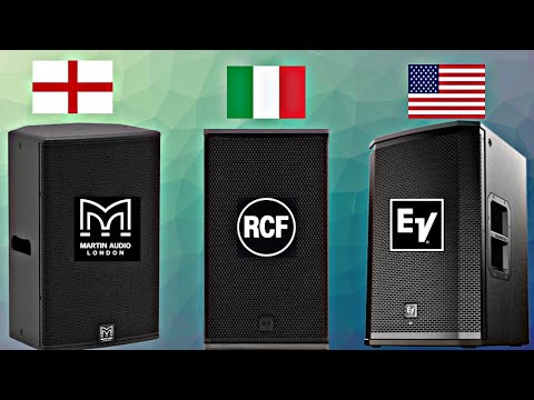 Comparison of Martín Audio, RCF and Electro Voice