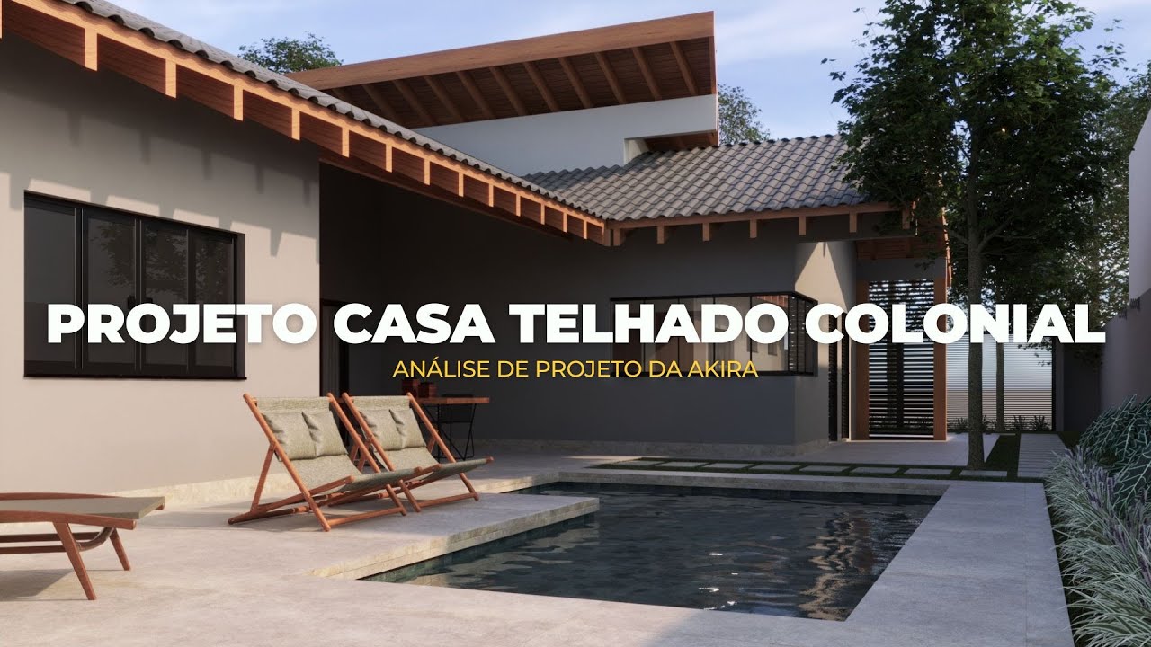 Projeto Casa 200 m² com Telhado Colonial | Análise de Projetos da Akira 005