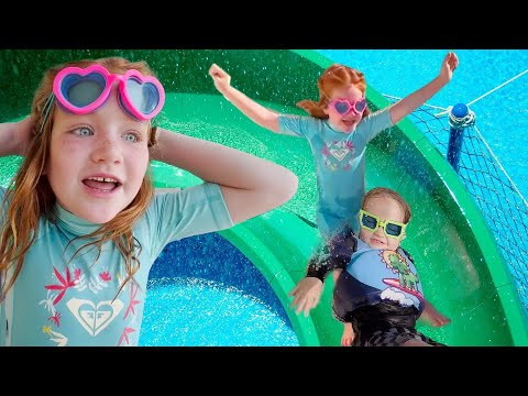 Adley & Niko KiDS VACATiON!!  Water Slides and Swimming all day! Playing in the new Disney Kid Club!