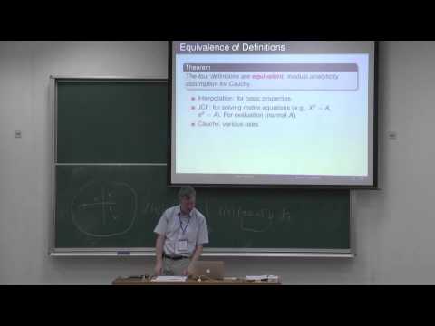 Functions of Matrices, Lecture 1