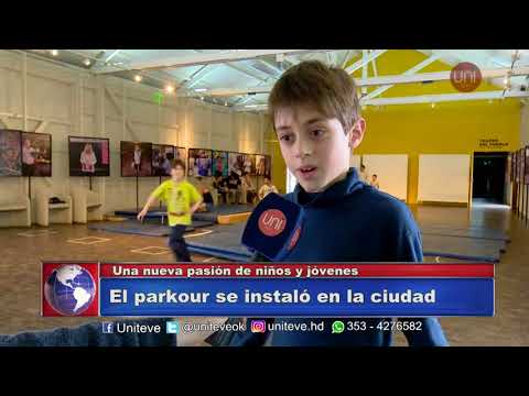 El parkour se instaló en Villa María