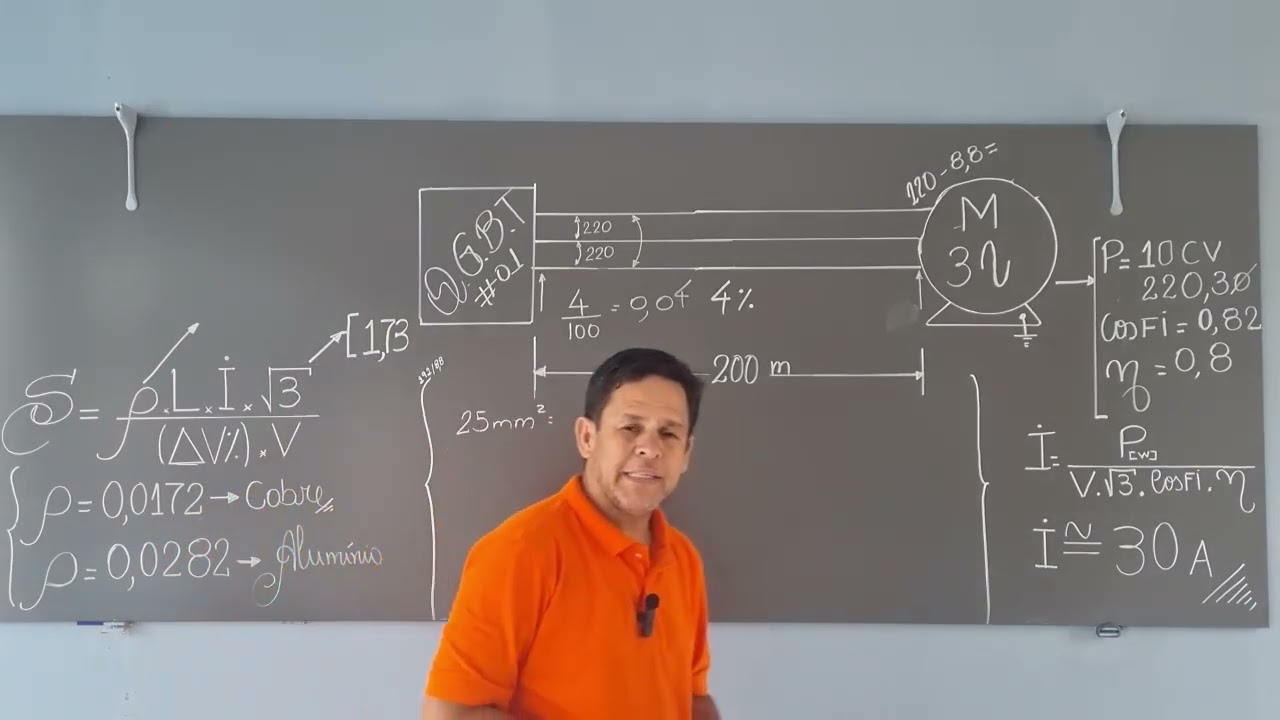 Queda de tensão _ cabo Correto _ Aula 3_ Alumínio