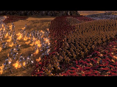1,500 Golden Knights vs. 1,000 Soul Tyrants with 30,000 Spartans Ultimate Epic Battle Simulator UEBS