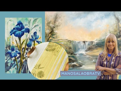 Hands-on TV 2022 Program 21 LED Screen - Decorative Trays - Painting Landscape