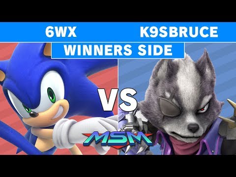 MSM 176 6WX (Sonic) vs K9sbruce (Wolf) Winners Pools - Smash Ultimate