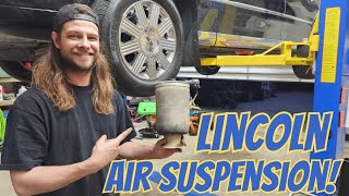 Lincoln Town Car Full Air Suspension System Replacement! (Bags, Solenoids, and Compressor)