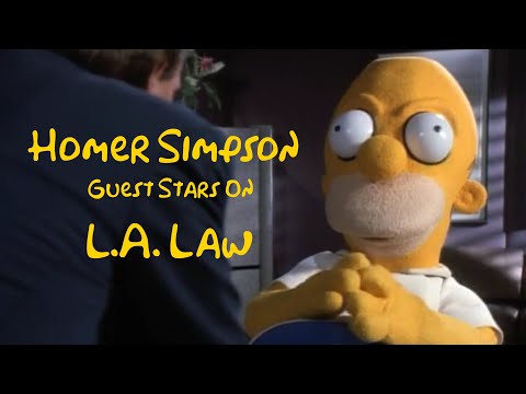 Homer Simpson Guest Stars on L.A. Law (HD, 1992)
