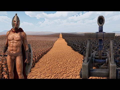2 MILLION SPARTANS vs 10.000 CATAPULTS - Ultimate Epic Battle Simulator UEBS 2