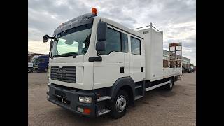 شاحنة مسطحة MAN TGL 12.210 4x2 Double Cab (6 persons) Euro4 - Open Load Bed + Hy | صورة 4 - Autoline