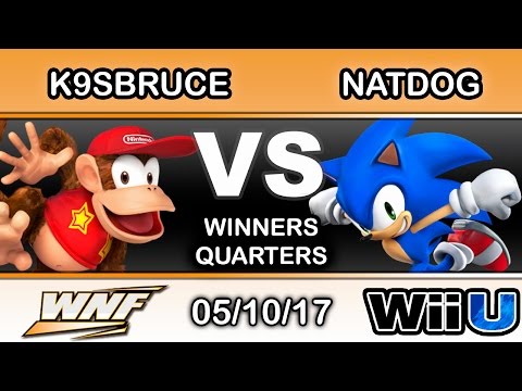 WNF 2.1 - MF | LH | K9sBruce (Diddy Kong) Vs. Natdog (Sonic) Winners Quarters - Smash Wii U