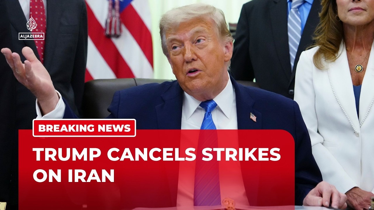 Trump says he has cancelled Iran strikes, citing breakthrough in high-level negotiations