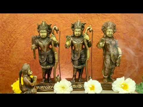 Shri Ram Darbar (Rama Sita Lakshman & Hanuman) Idols in Brass video