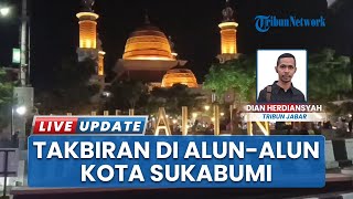 Momen Malam Takbiran di Sukabumi, Ribuan Warga Serbu Alun-alun untuk Ramaikan Pasar Murah