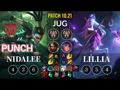SB Punch Nidalee vs Lillia Jungle - KR Patch 10.21