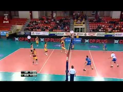 VK Dukla Liberec - Fatra EkoSolar Zlín 1ºSet.wmv