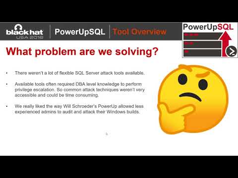 PowerUpSQL - 2018 Blackhat USA Arsenal Presentation