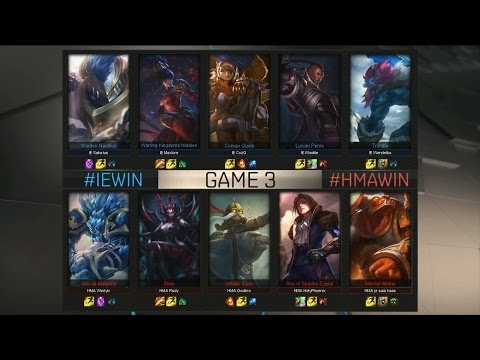 IE vs HMA Highlights Game 3 - Inspire eSports vs Huma - 2016 EU Challenger Spring Semifinal #1