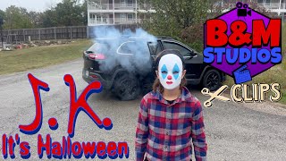 J.K. It’s Halloween ~ (Official Movie Clip) ~ Car Crash Scene | B&M Studios