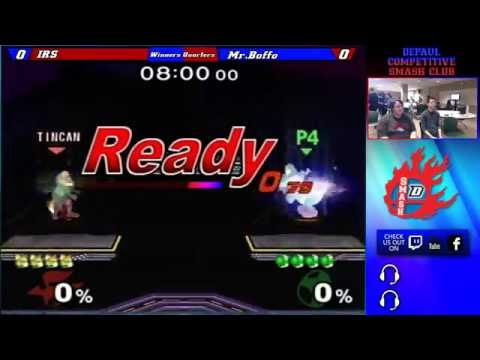 DePaul Smashfest #8 SSBM Winners Quarters - IRS (Fox) vs Mr. Boffo (Yoshi)