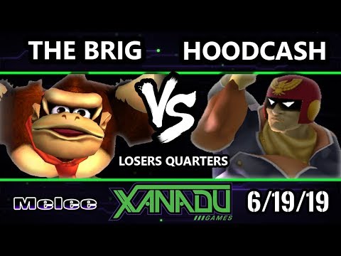 S@X 307 SSBM - The Brig (Falcon, DK) Vs. Hoodcash (Captain Falcon) Smash Melee Losers Quarters