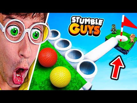 STUMBLE GUYS x GOLF ⛳🔥!! (Nuevo Mapa TROLL vs HERMANO 😂) - TEKENDO