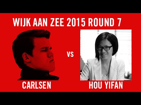 Wijk aan Zee 2015 Round 7 Magnus Carlsen vs Hou Yifan