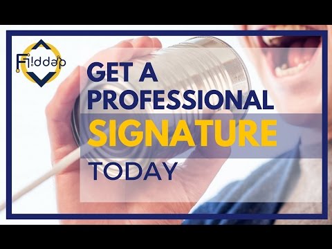 Get a Professional Email Signature NEW 2017 Video