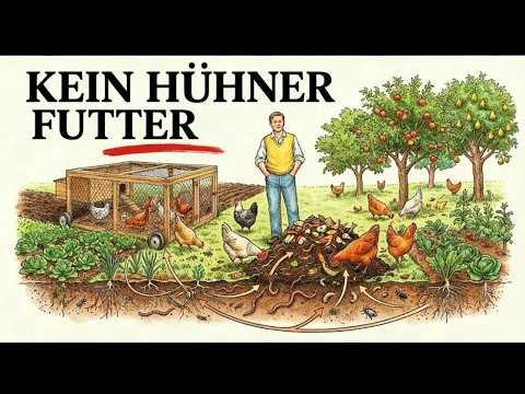 Kostenloses Hühnerfutter das ganze Jahr: Die 3-System-Homestead-Methode