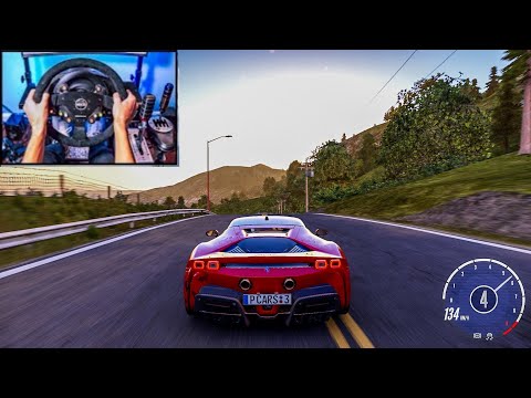 Project CARS 3 - Ferrari SF90 Stradale 2020 | (Steering Wheel + Shifter) Gameplay (PC UHD) [4K60FPS]