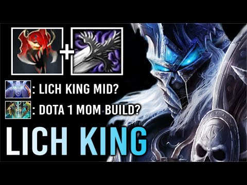 FROZEN THRONE Legendary Madness Build Lich King vs QoP Mid Crazy Fast Delete All Enemy WTF Dota 2