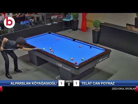 ALPARSLAN KÖYAĞASIOĞLU & TELAT CAN POYRAZ Bilardo Maçı - 