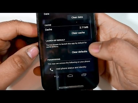 How To Clear Default Apps on Motorola Moto E